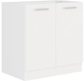 Expedo Corp bucătărie pentru chiuvetă ALBERTA ZL 2F BB + chiuvetă de bucătărie, 80x82x52, alb