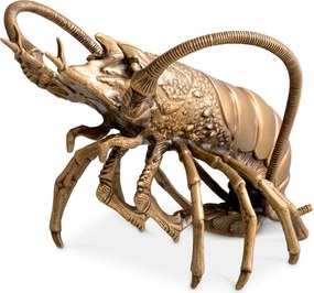 Obiect decorativ din alama masiva design LUX Lobster