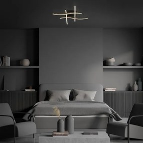 Lustră LED aplicată REY 4xLED/6W/230V negru Brilo