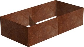 Alto Răsfățat înălțat 74 x 148 x 36 cm, corten CORGARDEN 1012