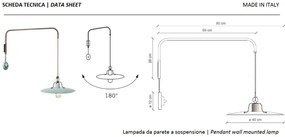 Aplica de perete design retro realizat manual din ceramica COUNTRY