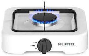 Aragaz cu un arzator KUMTEL HGCL-1001W, Domestic LPG, 26,5x26,5 cm, Alb