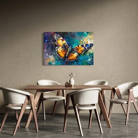 Tablou - Fluture, pictură în ulei (90x60 cm)