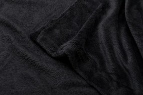 Patura din microplus SOFT, neagra Dimensiune: 200 x 220 cm