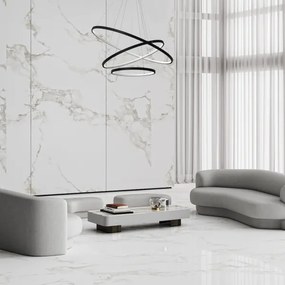 Lustră LED pe cablu HOOP LED/93W/230V d. 80 cm 4000K negru