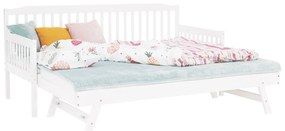 Pat extensibil copii 90 cm Pazzan (alb) (cu somieră). 1034667