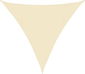 vidaXL Pânză parasolar, crem, 4,5x4,5x4,5 m, HDPE, 160 g/m²