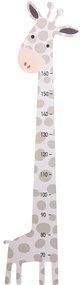 Panou de masurare pentru copii, girafa, lemn, pana la 160 cm