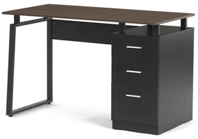 Masă de birou 3218 OAK, negru și stejar