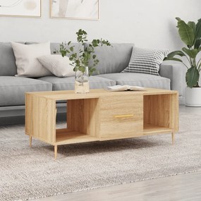 vidaXL Măsuță de cafea, stejar sonoma, 102x50x40 cm, lemn prelucrat