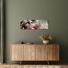 Tablou - Decorațiuni de Crăciun (cu ceas) (90x30 cm)