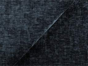 Colțar albastru închis extensibil cu tapițerie din chenille (cu colț pe partea dreaptă/cu șezlong) Kuki – Makamii