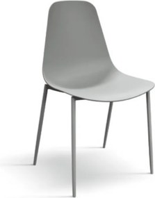 Set 4 scaune SHAPE -POLIPROPILENA- HORECA - GRI