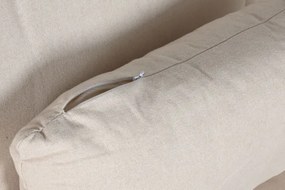 Canapea 4 locuri din in și bumbac bej, cu perne decorative incluse, „Canvas"