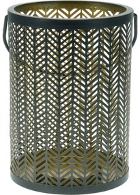 Set felinare din metal Glowing, 2 buc., negru