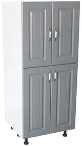 Soldat 60 cu 4 usi Zebra MDF gri dungi