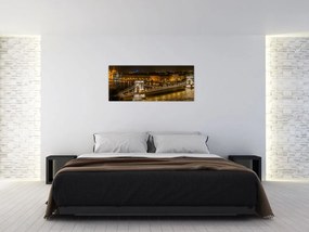 Tablou orașului nocturn (120x50 cm)