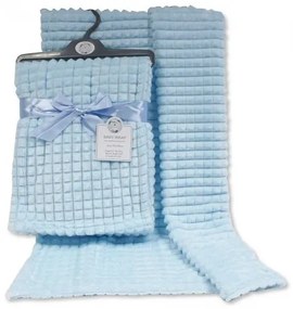 Paturica din jacquard pentru bebelusi Snuggle Baby - bleu