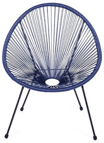 Fotoliu de grădină albastru din metal/din plastic Avocado Comfort – Bonami Selection