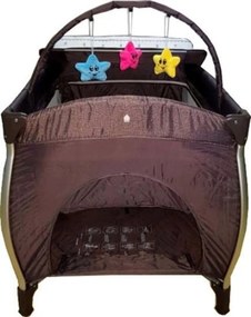 Patut Pliant NOVOKIDS™ Baby C XXL, 110X80 cm, transforabil in Tarc Copii, 2 Niveluri, Masa infasat detasabila, jucarii din plus, geanta transport,