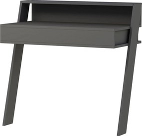 Birou COWORK, gri, PAL melaminat, 94x50x91 cm