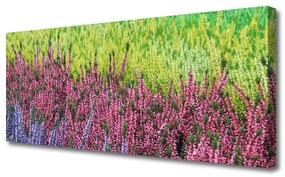 Tablou pe panza canvas Flori Floral Violet Roșu Verde