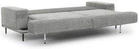 Canapea Nicole - Material șenil gri Perfect Harmony 85 / picioare negre