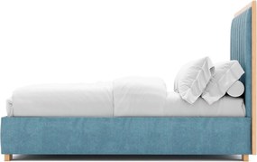 Pat Denver Tapitat cu Saltea  120/140/160/180x200cm - 120x200