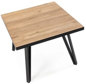 Măsuță de cafea cu blat cu aspect de lemn de stejar 60x60 cm Sindi – Marckeric