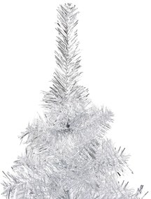 Brad de Craciun artificial LED-urigloburi argintiu 210 cm PET 1, silver and rose, 210 cm