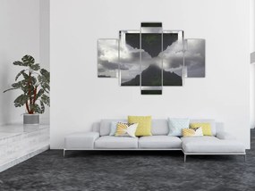 Tablou - Munții din Islanda, colaj geometric (150x105 cm)