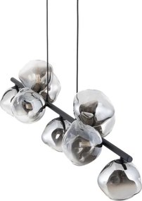 Brilagi - Lustru pe cablu VULCANO 9xG9/8W/230V negru/negru fumuriu