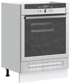 vidaXL Dulap pentru cuptor „Kalmar” din lemn prelucrat Sonoma gri