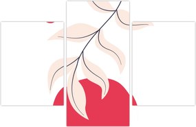 Tablou - Abstracție florală roz N⁰2 (90x60 cm)