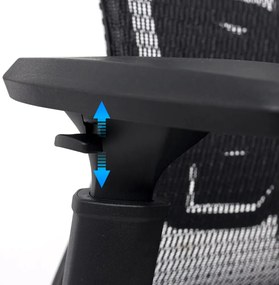 Scaun ergonomic cu sezut culisabil SYYT 9506 negru