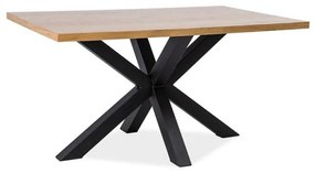 Masa Bucatarie Si Dining Cross Furnir Natural Alb/Negru180X90