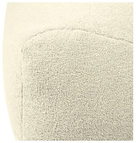 Fotoliu bean bag crem cu tapițerie din țesătură bouclé Lounge 100 – SLOWDOWN