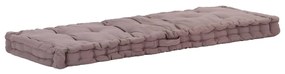 vidaXL Pernă podea canapea din paleți, gri taupe, 120x40x7 cm, bumbac