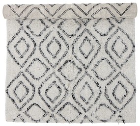 Covor alb-gri din bumbac 90x150 cm Katie – Bloomingville