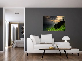 Tablou - peisaj montan verde (90x60 cm)