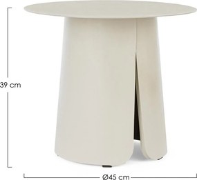 Măsuță de grădină rotundă din aluminiu ø 45 cm Bryan – Bizzotto