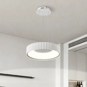 Brilagi - Lustru LED dimabil FALCON MODERN LED/30W/230V Ø 40 cm, alb + telecomandă