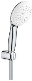 Set baterii lavoar cada Grohe BauEdge si dus cu porter Tempesta crom lucios