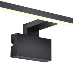Aplica de perete LED pentru baie IP44 Marlee negru 3000K