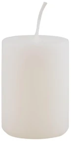 IB Laursen Lumanare pilon alba WHITE 6 cm