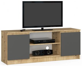 Măsuță TV Kenji (Stejar artisan + Gri). 1069931