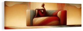 Tablou siluetă liniștită în spațiu