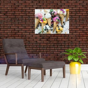 Tablou pe sticlă cu înghețată (70x50 cm)