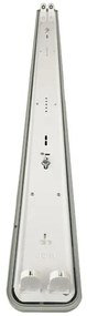 Corp de iluminat fluorescent industrial 2xG13/18W/230V IP65 126 cm