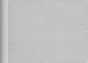 vidaXL Paravan de balcon gri deschis 75x800 cm 100% poliester oxford